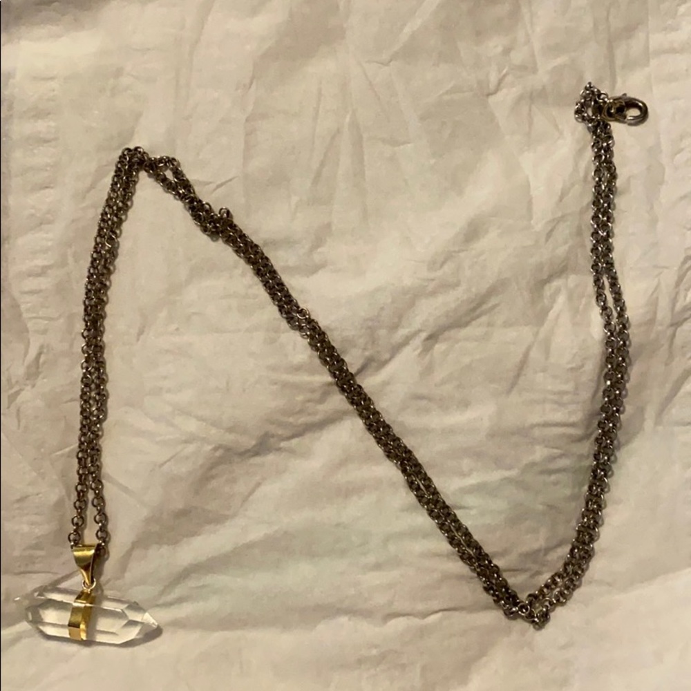 Extra Long Silver Necklace
